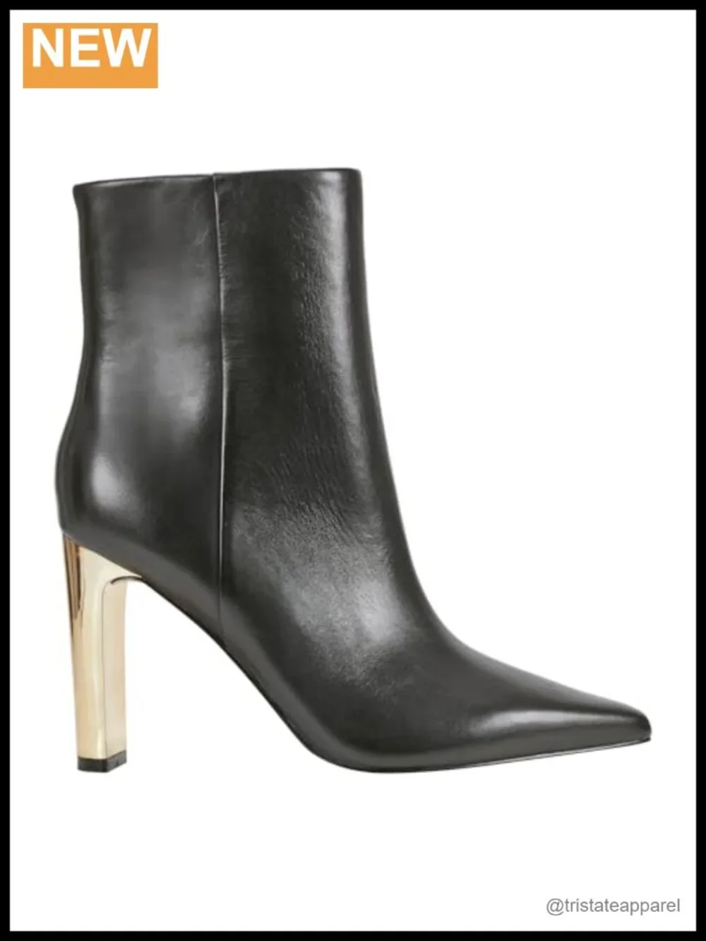 Marc Fisher LTD Talyna Ankle Booties Leather Heeled Zip